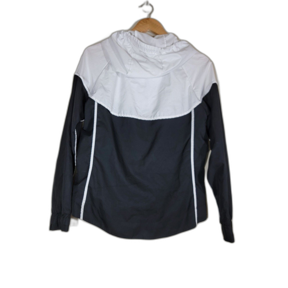 Nike Women's Hoodie Windbreaker Black & White Jacket - Small - Picture 2 of 7